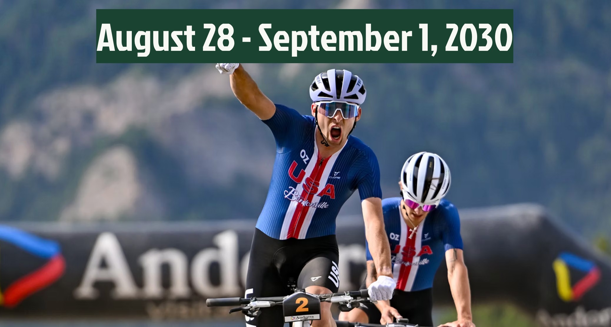 American riders Riley Amos and Bjorn Riley finished first and second, respectively at the first ever first-ever U23 Men's Short Track race at the 2025 UCI World Championships.